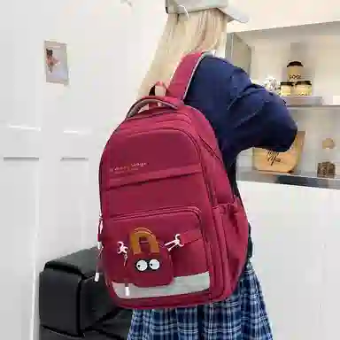 醇龙 学院风简约百搭电脑背包 尼龙 双肩包 常规 男女同款情侣款 多色