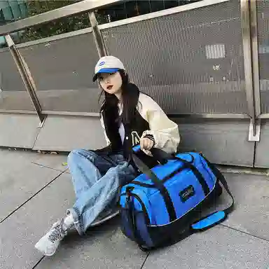 醇龙 干湿分离多用简约休闲 尼龙 旅行包 男女同款情侣款 卡其/黄/红/黑/粉/绿/蓝