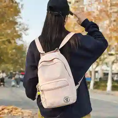 醇龙 日系小型旅行简约学生 尼龙 背包双肩包 女款