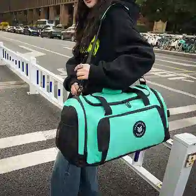 醇龙 多功能大容量干湿分离 牛津布 旅行包 男女同款情侣款 酒红色 青绿色/牛仔蓝色/黑色/灰色/黄色/紫色