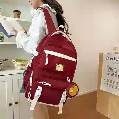 醇龙 高颜值减负时尚撞色 尼龙 双肩包 女款 多色