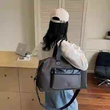 醇龙 百搭手提包运动健身收纳包单肩斜挎包 尼龙 旅行包 男女同款情侣款 多色