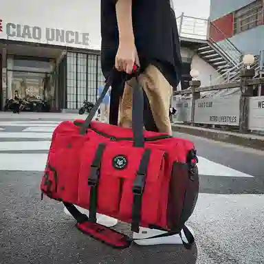 醇龙 休闲简约多功能干湿分离旅游时尚百搭 牛津复合布 旅行包 常规 男女同款情侣款 黑/卡其/红/粉/紫/黄/青绿/牛仔蓝/军绿