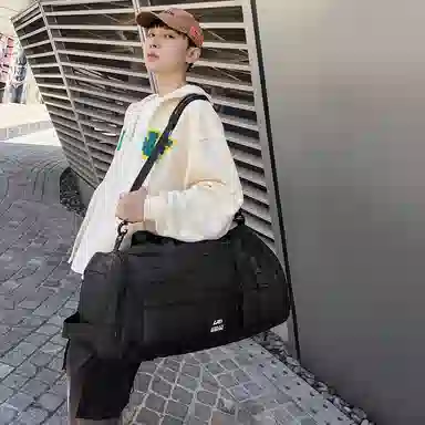 醇龙 大容量运动防水休闲 尼龙 旅行包 常规 男女同款情侣款 黑色/绿色/灰色