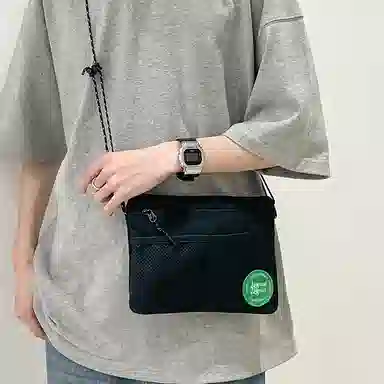 醇龙  尼龙男女通用日韩潮牌旅行多功能零钱手机轻薄收纳单肩斜挎包 多色