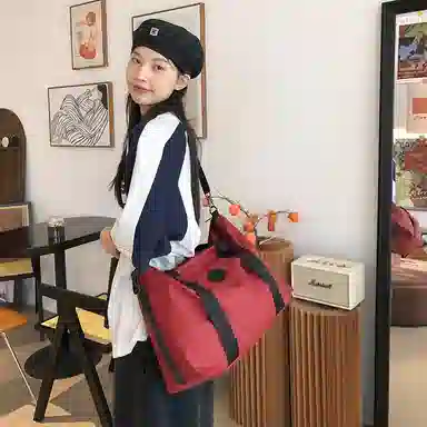 醇龙 轻便出差大容量 尼龙 旅行包 常规 男女同款情侣款 黑/红/粉/灰/蓝