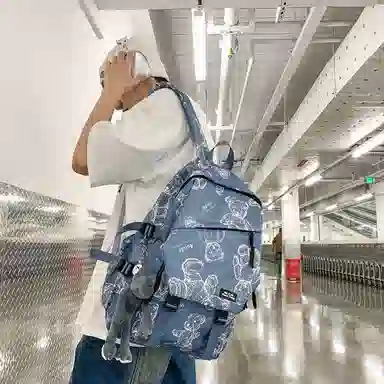 醇龙 大容量简约 尼龙 男女通用 双肩包 多色