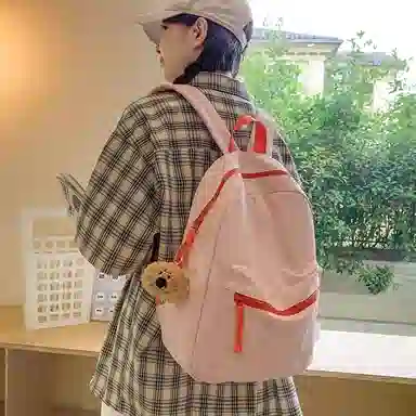 醇龙 男女通用 多色 尼龙 百搭通勤撞色大容量 双肩包