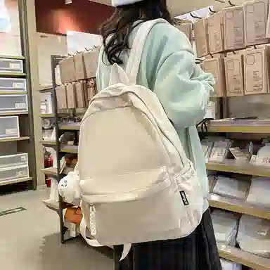 醇龙  简约纯色大容量 尼龙 男女通用 多色 背包双肩包