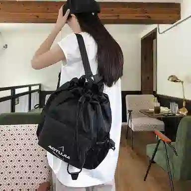 醇龙 抽绳运动大容量背包旅行简易健身轻便篮球口袋 尼龙 单肩包双肩包 男女同款情侣款 多色