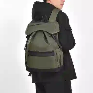 醇龙 纯色时尚潮流百搭高级学院 尼龙 双肩包 常规 男女同款情侣款 多色