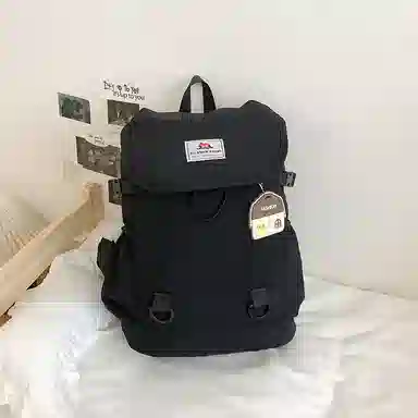 醇龙 休闲撞色大学生轻便大容量书包通勤旅行背包 尼龙 双肩包 男女同款情侣款 多色