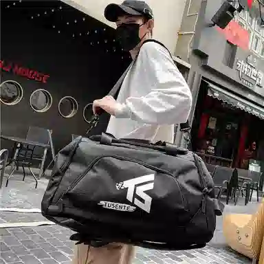 醇龙 多功能双肩大容量 牛津纺 旅行包 常规 男女同款情侣款 黑/红/灰