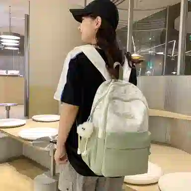 醇龙  休闲简约小众扎染大容量    双肩包  女款