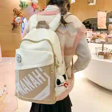 醇龙 高颜值护脊减负旅行轻便大容量学生 双肩包 尼龙 男女通用 多色