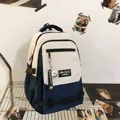 醇龙 百搭撞色旅游减负轻便 尼龙 双肩包 男女同款情侣款 多色