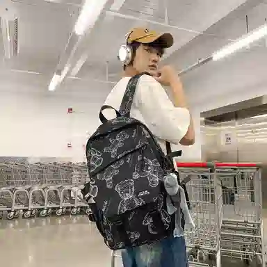 醇龙 大容量简约 尼龙 男女通用 双肩包 多色