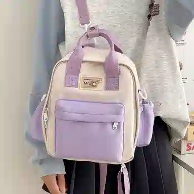 醇龙 小型韩系轻便百搭出游多用小众外出休闲 手提包单肩斜挎包 尼龙 双肩包 女款 多色