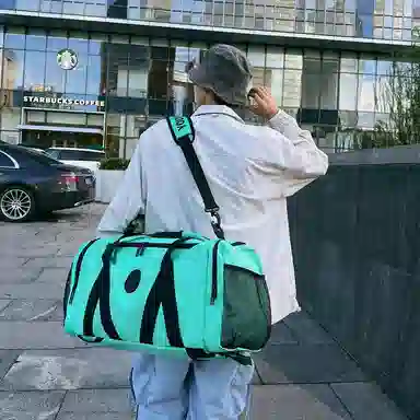 醇龙 大容量多功能干湿分离 牛津布 旅行包 男女同款情侣款 黑/红/灰/白/青绿/粉/黄/紫