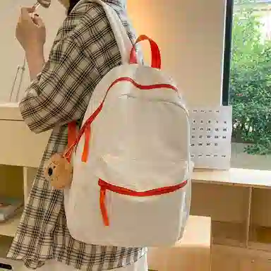 醇龙 男女通用 多色 尼龙 百搭通勤撞色大容量 双肩包