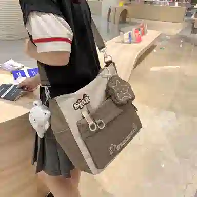 醇龙 学生补习上课大容量 单肩包斜挎包 尼龙 男女通用 多色