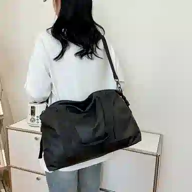 醇龙  男女通用双色旅行包短途轻便行李包袋出差大容量可手提单肩斜挎