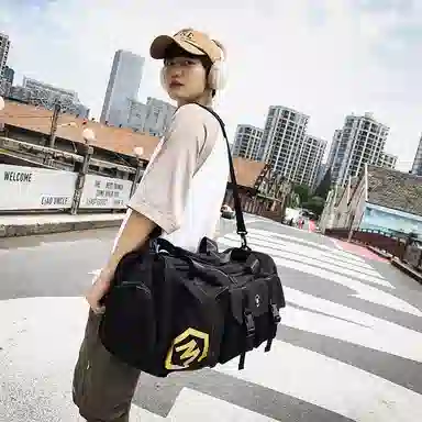 醇龙 休闲简约多功能干湿分离旅游时尚百搭 牛津复合布 旅行包 常规 男女同款情侣款 黑/卡其/红/粉/紫/黄/青绿/牛仔蓝/军绿