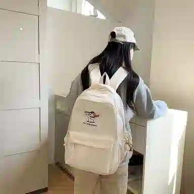 醇龙 可爱书包大容量学院风休闲旅行背包 尼龙 双肩包 常规 女款 多色