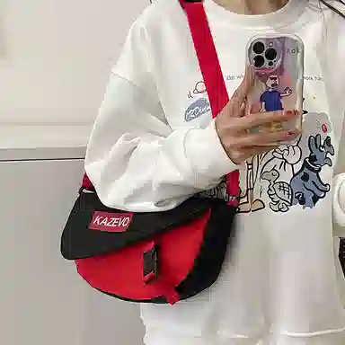 醇龙  尼龙 男女通用 日韩运动休闲 手提单肩斜挎包 多色