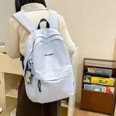 醇龙 原宿潮流简约小众书包日常轻便通勤 尼龙 双肩包 常规 女款 多色