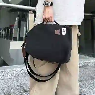 醇龙 日系复古潮流简约时尚高级 帆布 胸包 常规 男女同款情侣款 多色