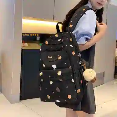 醇龙 时尚简约 尼龙 双肩包 女款 多色