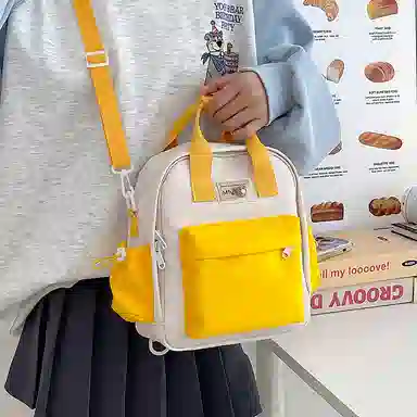 醇龙 小型韩系轻便百搭出游多用小众外出休闲 手提包单肩斜挎包 尼龙 双肩包 女款 多色