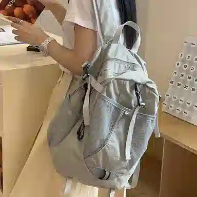 醇龙  轻便机能徒步休闲登山学生运动出游骑行 书包双肩包 尼龙 男女同款情侣款 多色