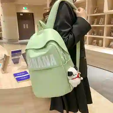 醇龙 日系大容量韩版原宿简约 双肩包 尼龙 男女通用 多色