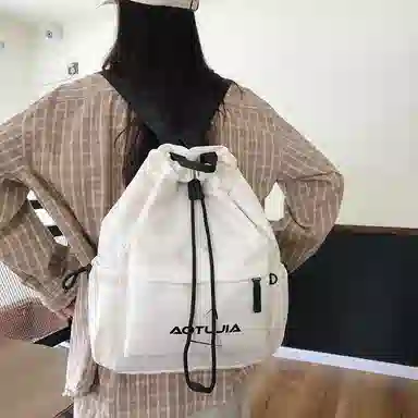 醇龙 抽绳运动大容量背包旅行简易健身轻便篮球口袋 尼龙 单肩包双肩包 男女同款情侣款 多色