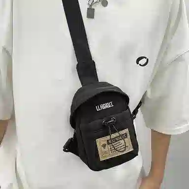 醇龙 休闲潮流 尼龙 胸包 常规 男女同款情侣款 黑色/米白色/红色/卡其色/灰色