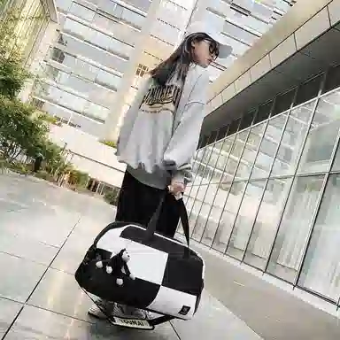 醇龙 大容量多用轻便干湿分离 牛津布 单肩包 男女同款情侣款 黑/蓝/青绿/红/白/粉/黄/紫