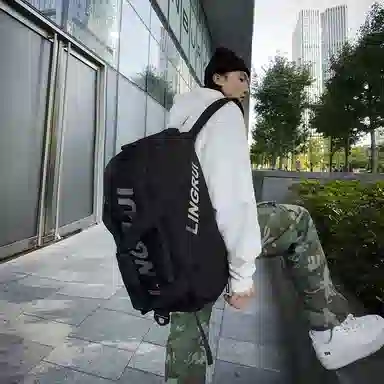 醇龙 多功能运动大容量 尼龙 旅行包 男女同款情侣款 黑色/卡其色/灰色