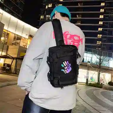 醇龙 男女通用 多色 牛津布 胸包 拉链开合大容量休闲百搭