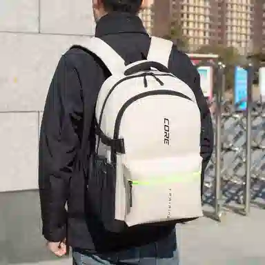 茵初 通勤出差大容量商务防泼水 耐磨面料 双肩包 常规 男女同款情侣款 多色