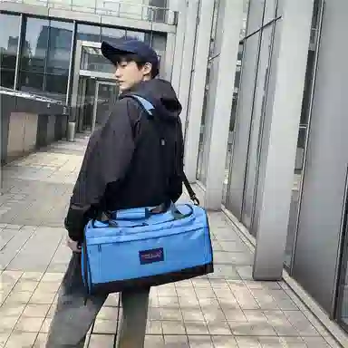 醇龙 大容量干湿分离 尼龙 旅行包 男女同款情侣款 黑/深灰/粉/红/卡其/绿/蓝