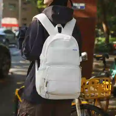 醇龙 时尚简约旅行收纳初高中大学生休闲书包 尼龙 双肩包 常规 男女同款情侣款 多色