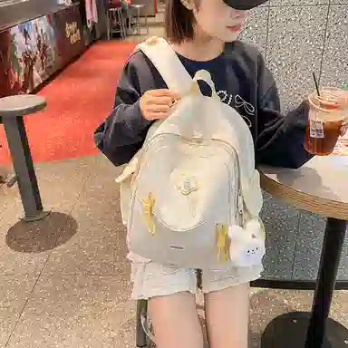 醇龙 高颜值小众洋气简约百搭外出旅游轻便 尼龙 双肩包 女款 多色