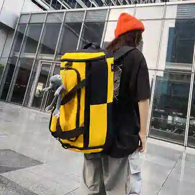 醇龙 简约多功能干湿分离百搭休闲撞色设计短途旅游时尚百搭 牛津布 旅行包 男女同款情侣款 蓝/灰/粉/青绿/黑/红/黄/紫