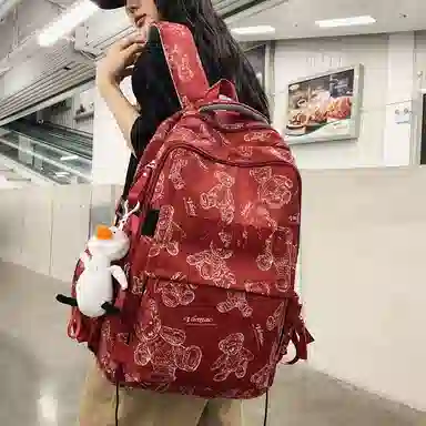 醇龙  尼龙男女通用多色大容量双肩包