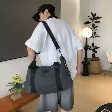 醇龙 轻便出差大容量 尼龙 旅行包 常规 男女同款情侣款 黑/红/粉/灰/蓝