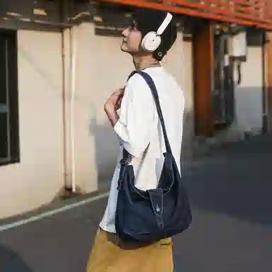 醇龙 男女通用 斜挎单肩包 牛仔布 大容量百搭 多色