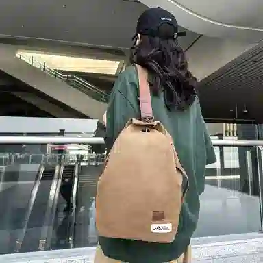 醇龙 日系复古潮流简约时尚高级 帆布 胸包 常规 男女同款情侣款 多色