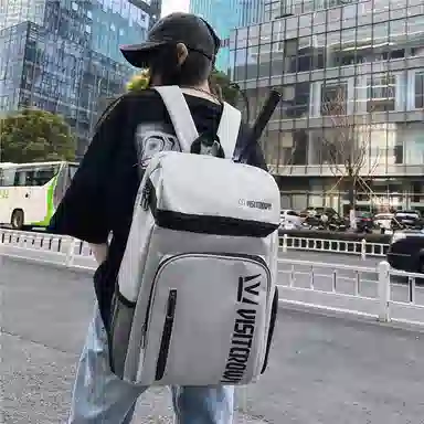 醇龙 旅行背包运动训练网球装备大容量书包 牛津布 双肩包 常规 男女同款情侣款 黑色/灰色